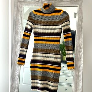 Striped sweater dress